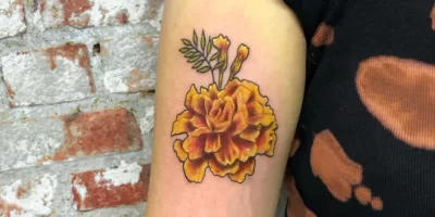 Marigold tattoo