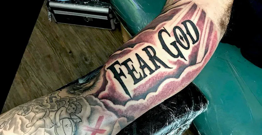 Fear god tattoo