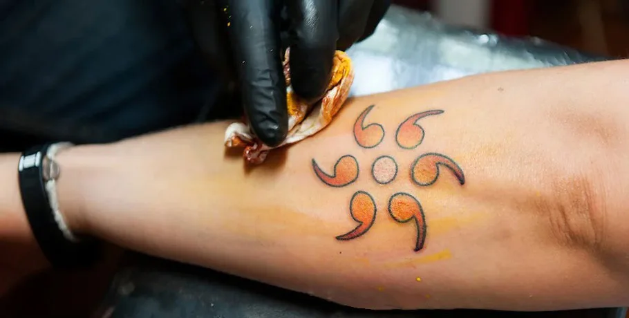 Paint Splatter Tattoos: Amanda Wachob Ventures From Cloth to Skin Tats