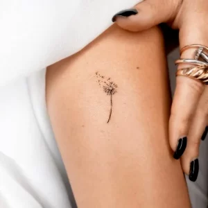 The dandelion tattoo can remind you to enjoy every moment that you are  blessed to have. It shows that life is both tenacious and delicate… |  Instagram