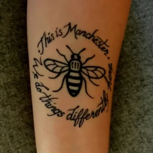 Manchester bee tattoo 1