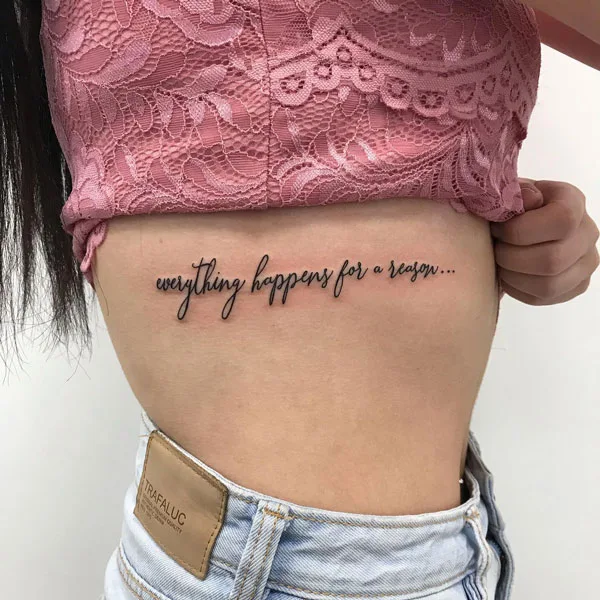 Everything happens for a reason tattoo 5