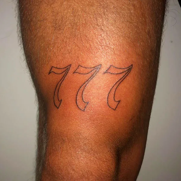 777 tattoo 33