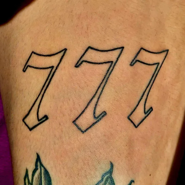 777 tattoo 39