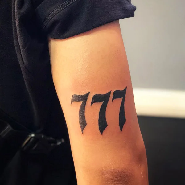 106 Impressive 777 Tattoo Designs to Strengthen Your Inner Spirit - All About Tattoo