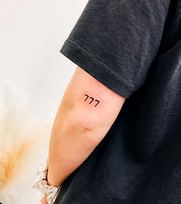 777 tattoo 73