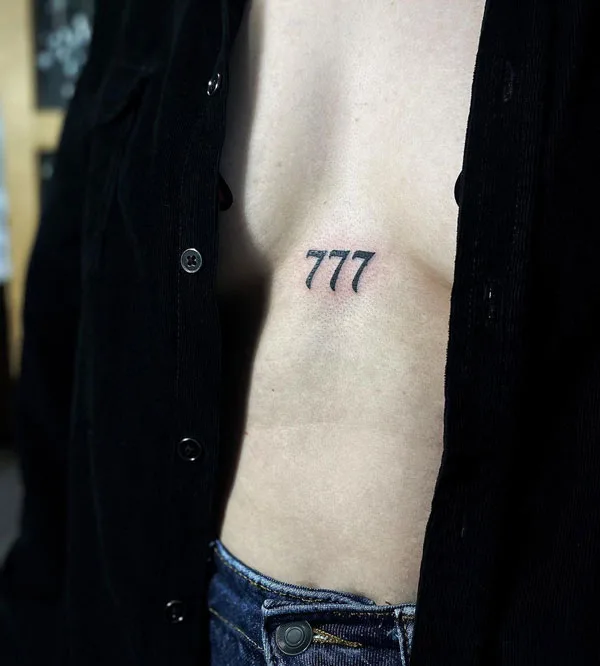 777 tattoo 78