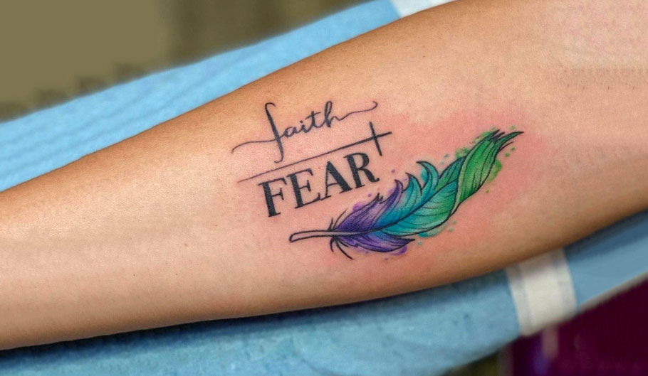 Faith over fear tattoo
