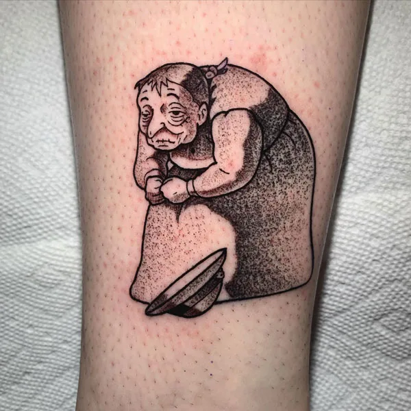 Grandma Sophie Howl's Moving Castle Tattoo