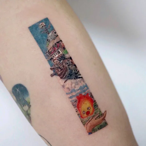 Howl's Moving Castle Tattoo 12