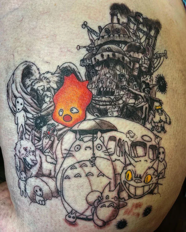 Howl's Moving Castle Tattoo 16