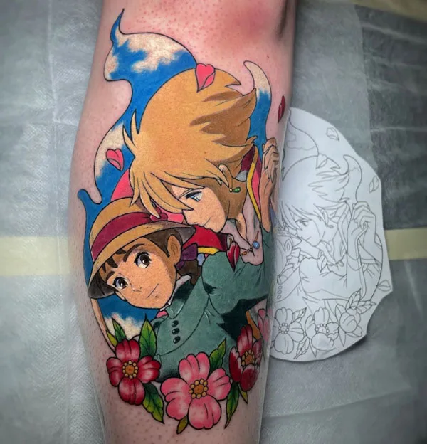 Howl's Moving Castle Tattoo 40