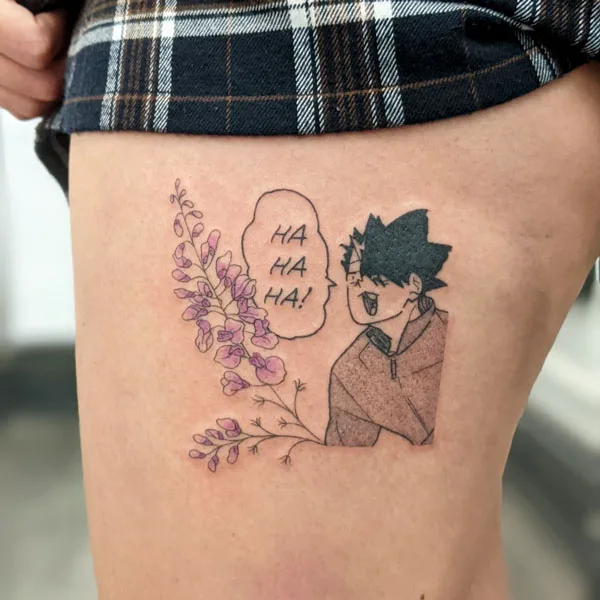 Japanese wisteria tattoo