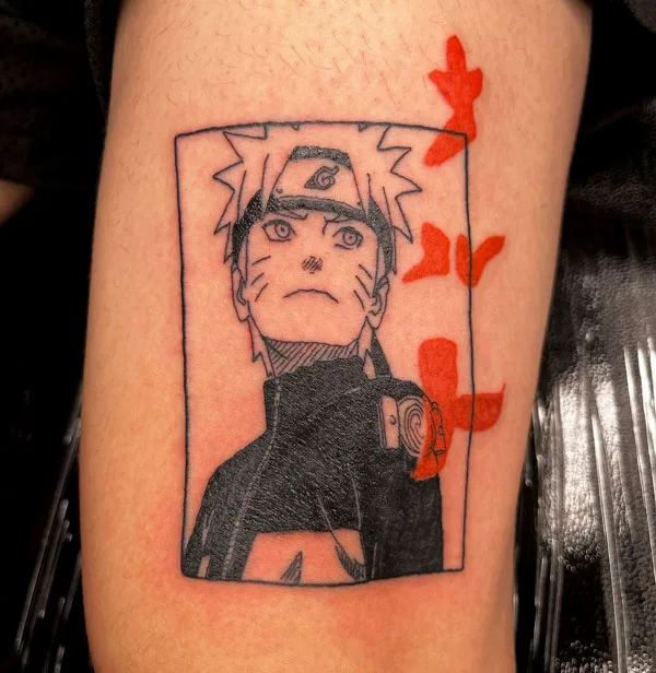 Naruto sharingan tattoo