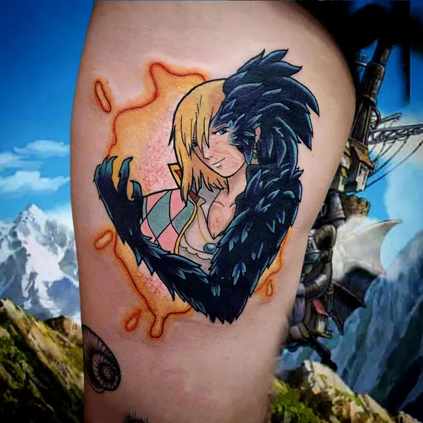 Pendragon Howl's Moving Castle Tattoo