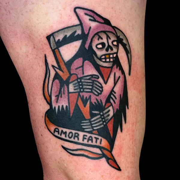Santa Muerte amor fati tattoo