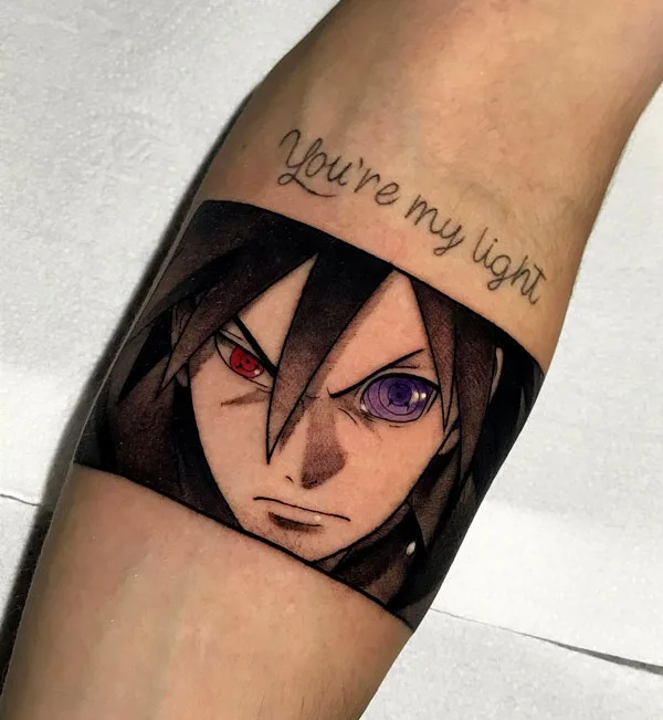 Sharingan sasuke tattoo