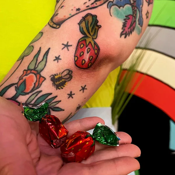 Strawberry Candy Tattoo