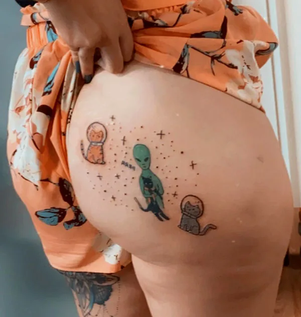 Butt tattoo 124