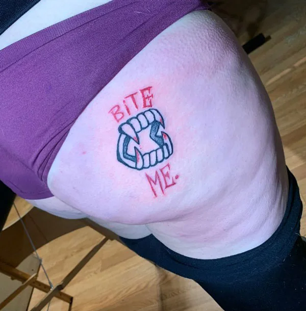 Butt tattoo 172