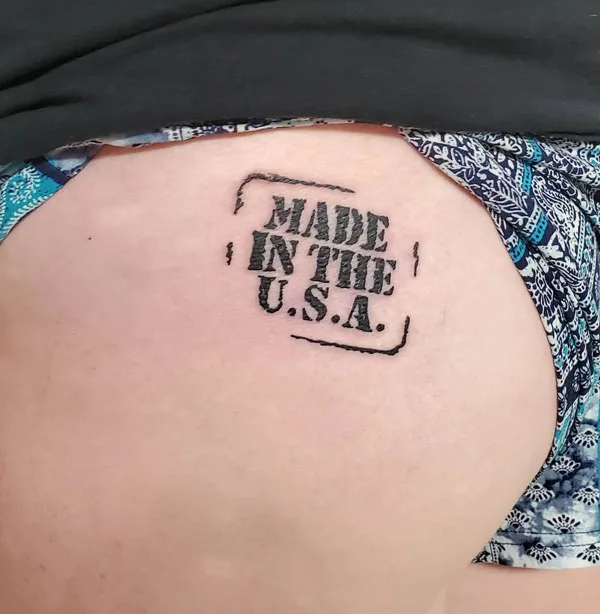 Butt tattoo 184