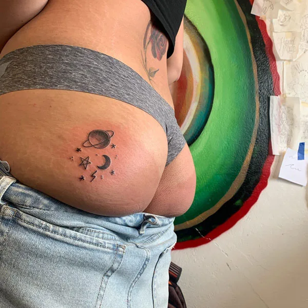 Butt tattoo 192