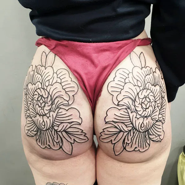 Butt tattoo 202
