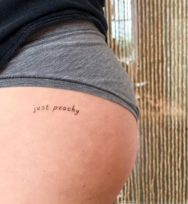 Butt tattoo 218