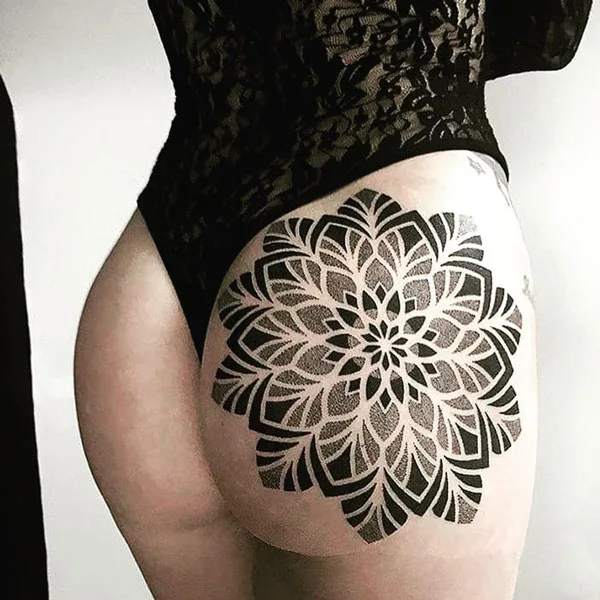 Butt tattoo 254