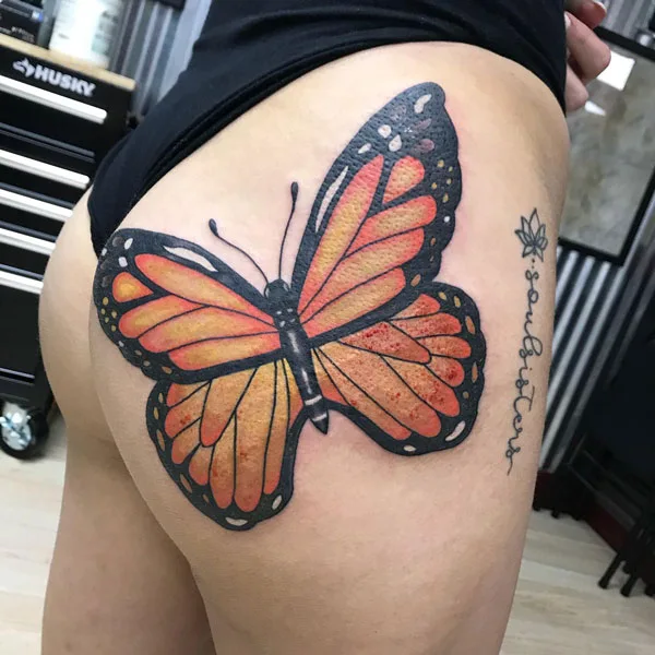 Butt tattoo 258