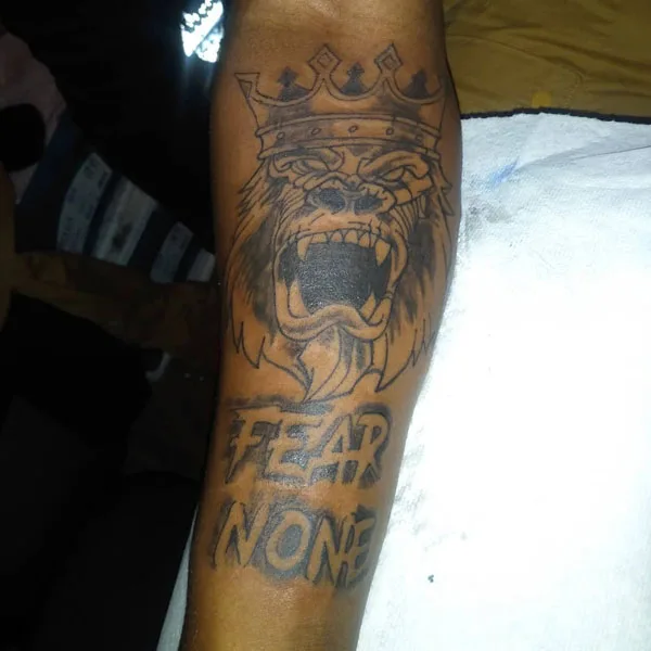 Fear None Tattoo 22