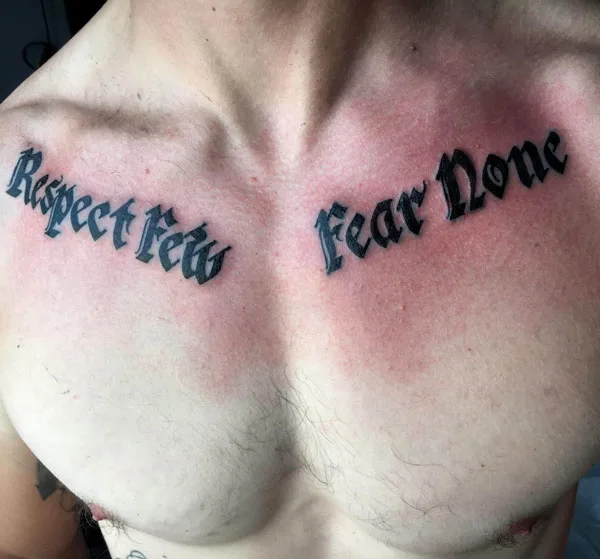 Fear None Tattoo 29