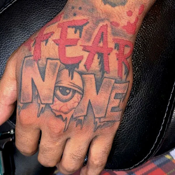 Fear None Tattoo 54