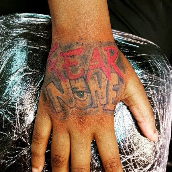 Fear None Tattoo 55
