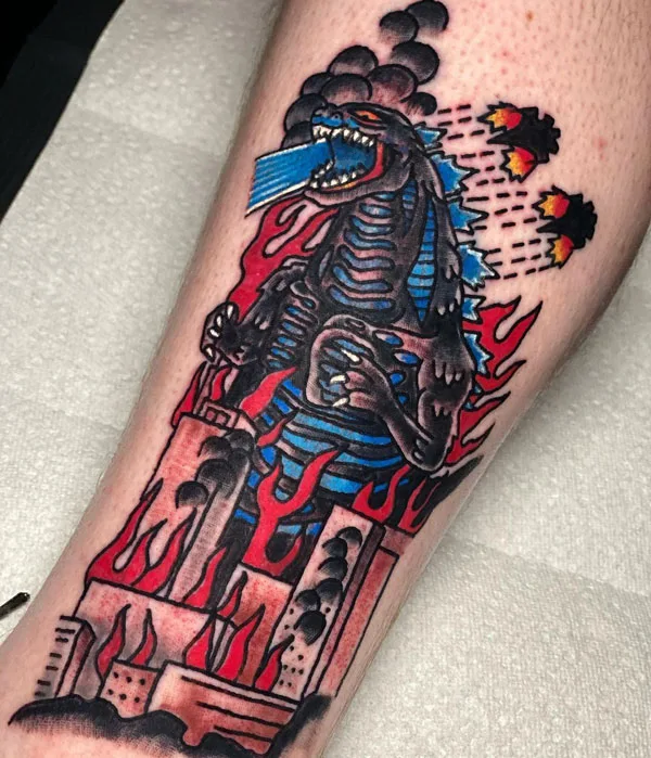 Godzilla tattoo 10