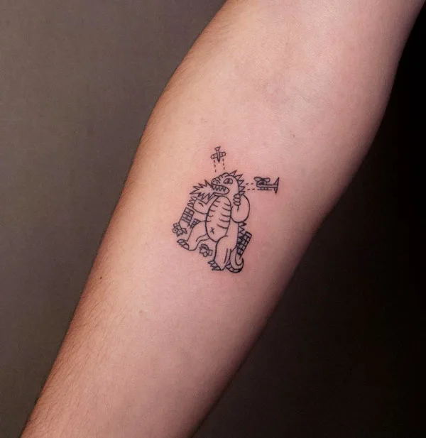 Godzilla tattoo 19