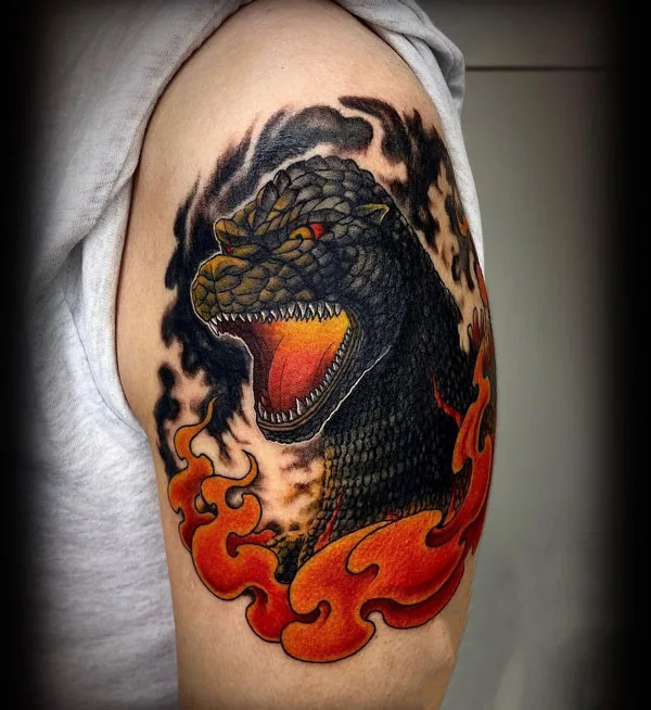 Godzilla tattoo 28