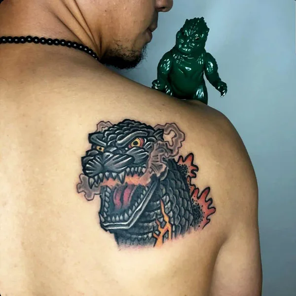 Godzilla tattoo 29