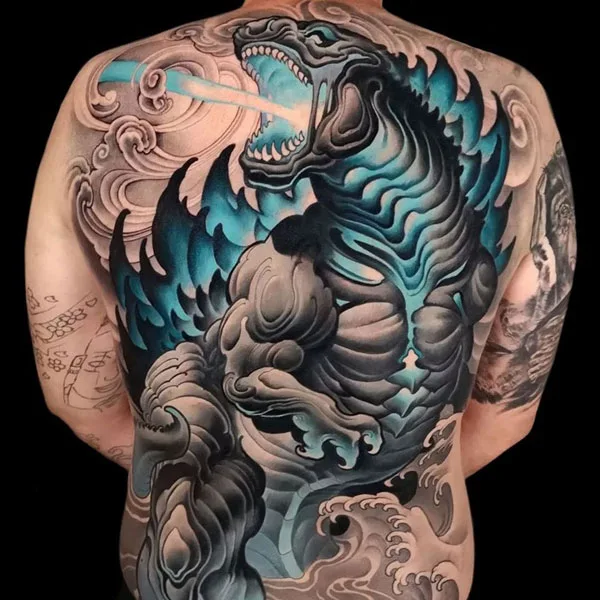 Godzilla tattoo 34
