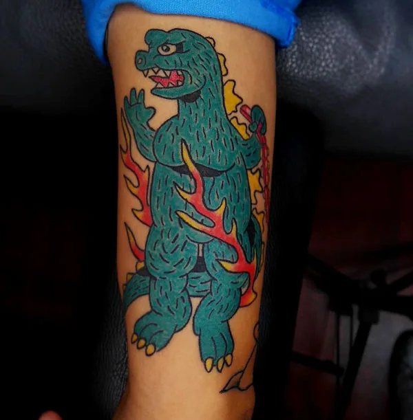 Godzilla tattoo 37