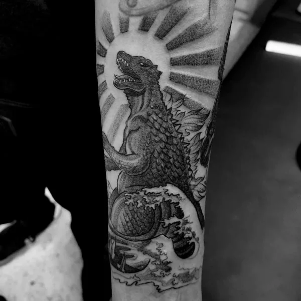 Godzilla tattoo 50