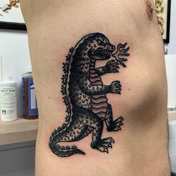 Godzilla tattoo 64