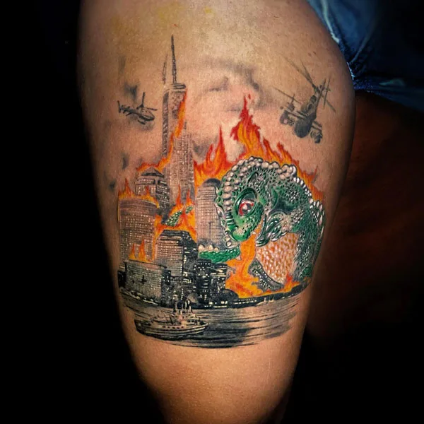Godzilla tattoo 79