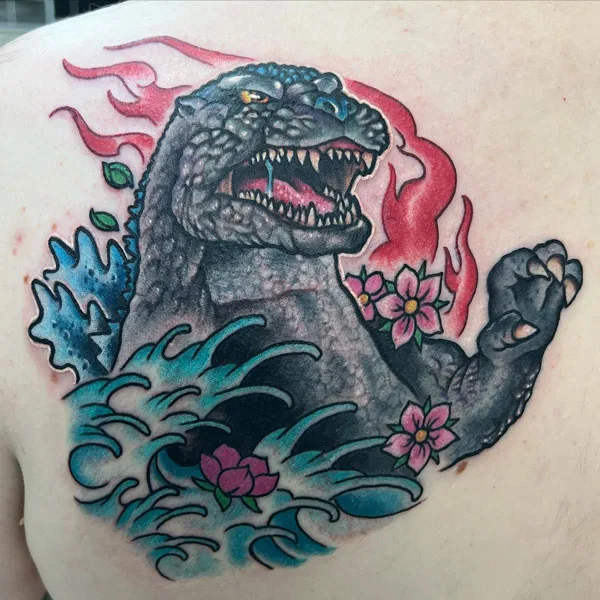 Godzilla tattoo 80