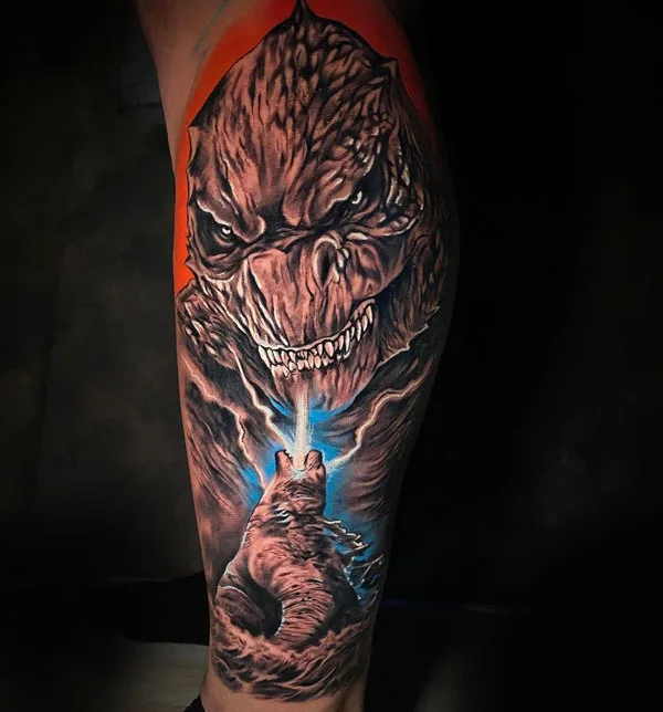 Godzilla tattoo 83
