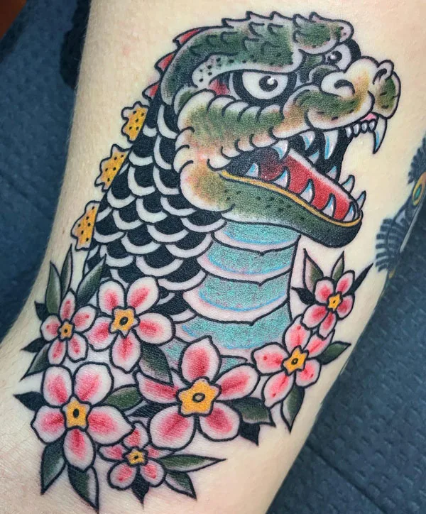 Godzilla tattoo 88