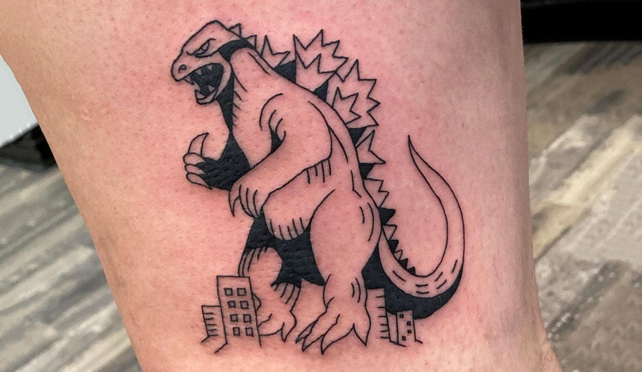 Godzilla tattoo