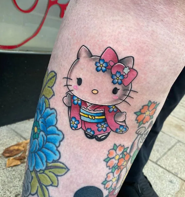 Hello Kitty tattoo 1