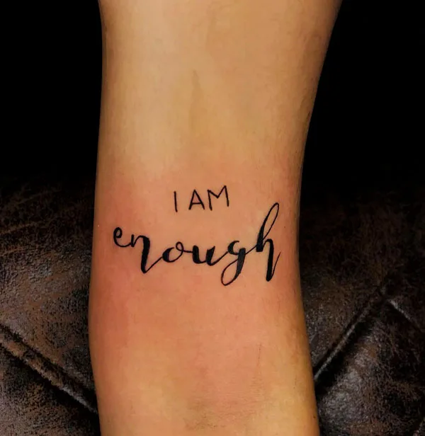 I am enough tattoo 2