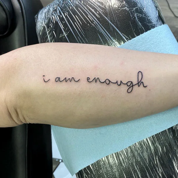 I am enough tattoo 76